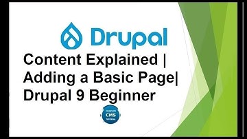 Content Explained | Edit a node Page| Drupal 9 Beginner