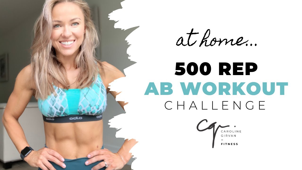 500 Reps Ab Challenge  AB WORKOUT at Home 