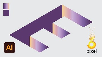 How To Create 3D Text Isometric Deep illusion | Adobe illustrator Tutorial