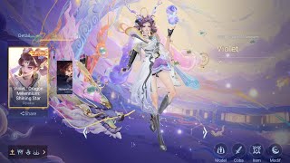 DRAGON MILLENNIUM SHINING STAR LNY SKIN VIOLET GAMEPLAY REVIEW - ARENA OF VALOR screenshot 4