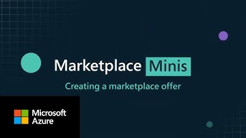 Marketplace Mini | Creating a marketplace offer