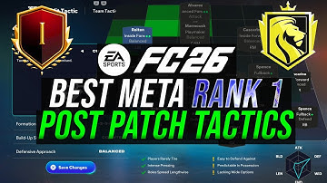 *POST PATCH* Best META 15-0 Rank 1 Custom Tactics & Formations Set Up in FC 26