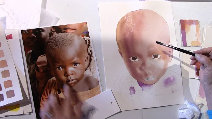 Watercolor Color Mixing for Skin Tones Using a Limited Palette WTWS Demo Part 1 of 3