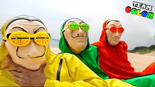 COLOR CREW MONEY HEIST || Holiday At The Beach ( Funny Action Series )