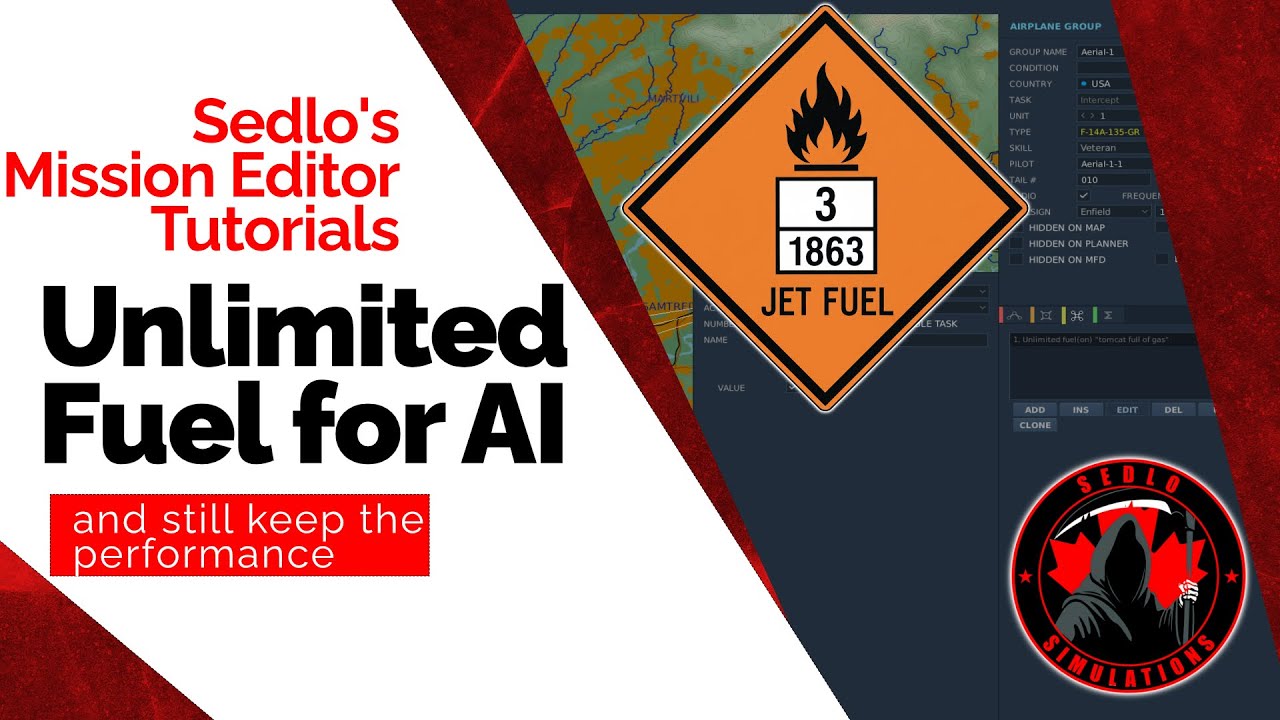 Sedlo's Mission Editor Tutorial:  Unlimited AI Fuel
