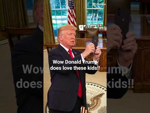 donald trump meets little one