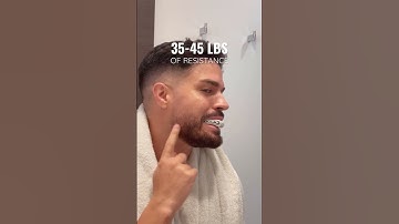 How to define your jawline | Do these exercises for a sharper jaw | #facialfitness #shortvideo