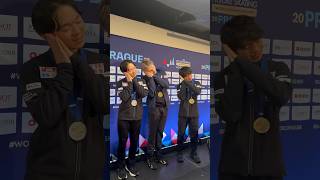 The World Medalists Showing The Press Their Plans After This Season