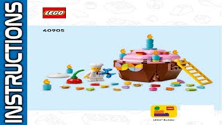 🧱📖LEGO 40905 Birthday Cupcake Instructions - How to Build!! | Seasonal | 2026