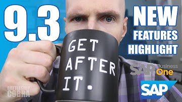 SAP Business One 9 3 New Feature Highlights