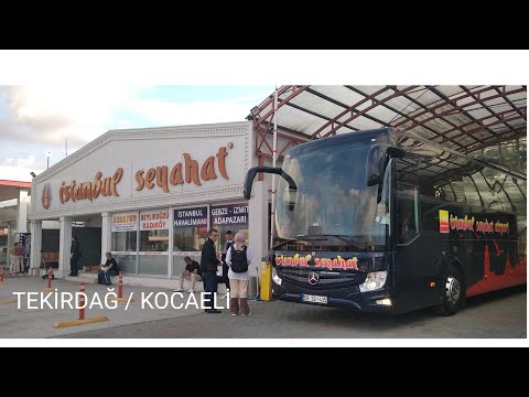 #88 İstanbul Seyahat | Tekirdağ -  Kocaeli | Otobüs Yolculuğu | Bus Travel Turkey