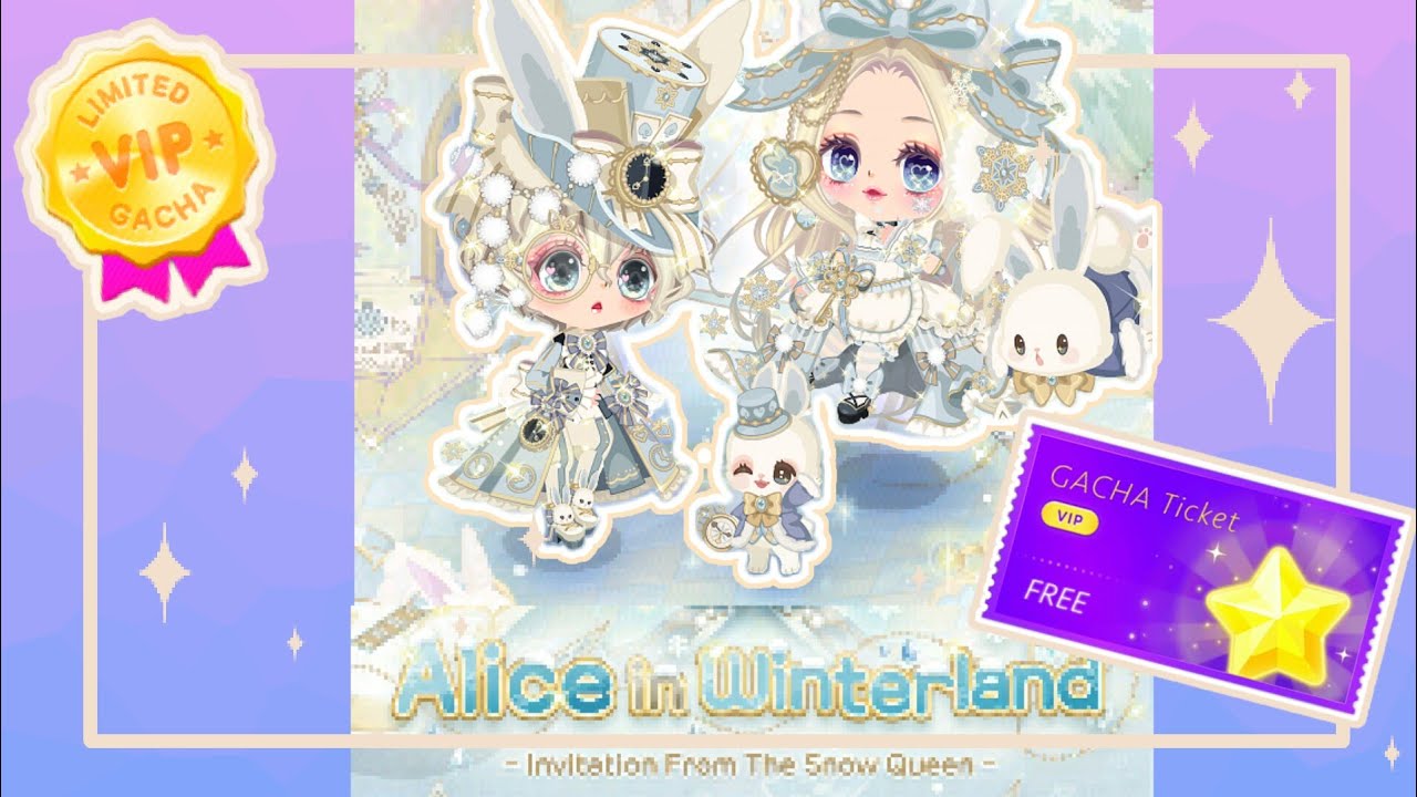 สุ่มกาชา Alice in Winterland ❄️ - Line Play │ Moji_San