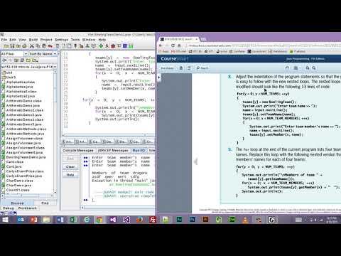 Java Programming 1 - Chapter 8 (part 2) Lecture - Spring 2015