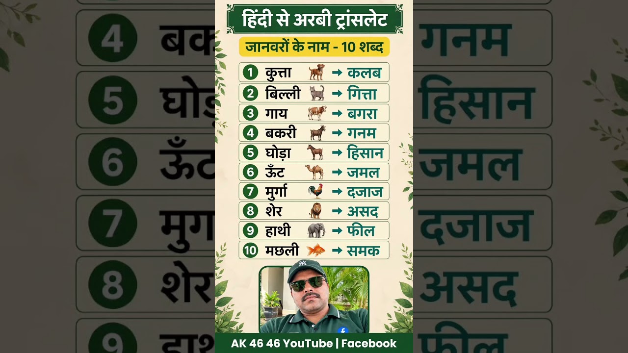 Arabic Hindi Translator | अरबी हिंदी ट्रांसलेटर