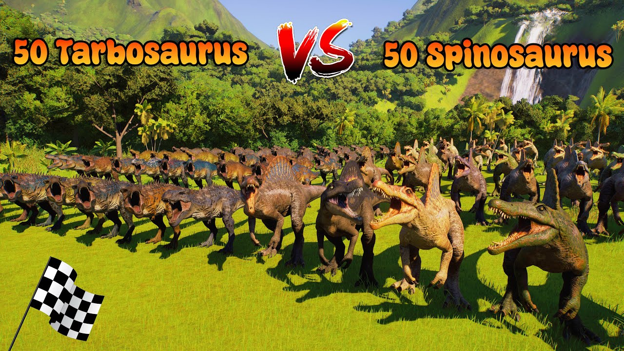 Toa Dinosaur Races 100 Dinosaurs Race & Escape Season 1 All Episodes - JURASSIC WORLD ...