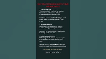 Why Multitasking Hurts Your Productivity ?
