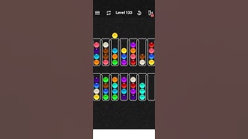 Ball sort color water puzzle level 133