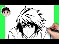 How To Draw L Lawliet Death Note Easy Step By Step 