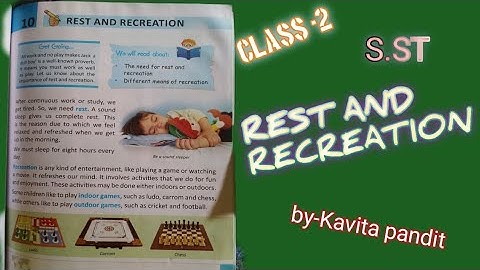 REST AND RECREATION,S.ST , CLASS-2