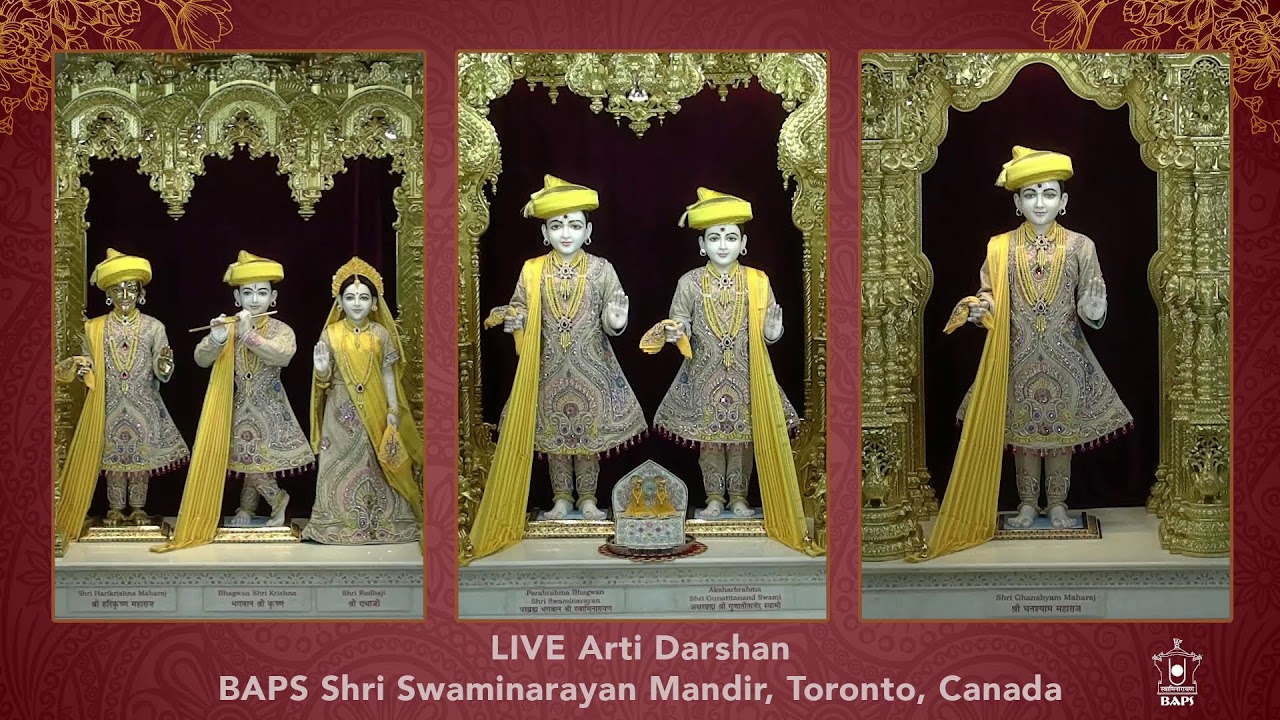 LIVE Sandhya Arti - BAPS Shri Swaminarayan Mandir - Toronto, Canada