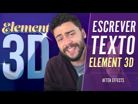 Criar texto no ELEMENT 3D | Tutorial After Effects