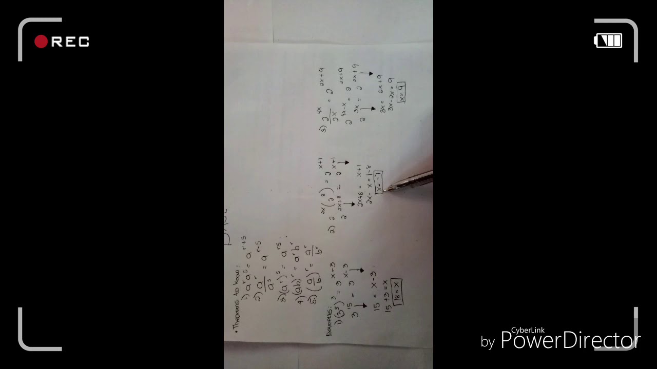 Solving Exponential Equation with the same base - YouTube