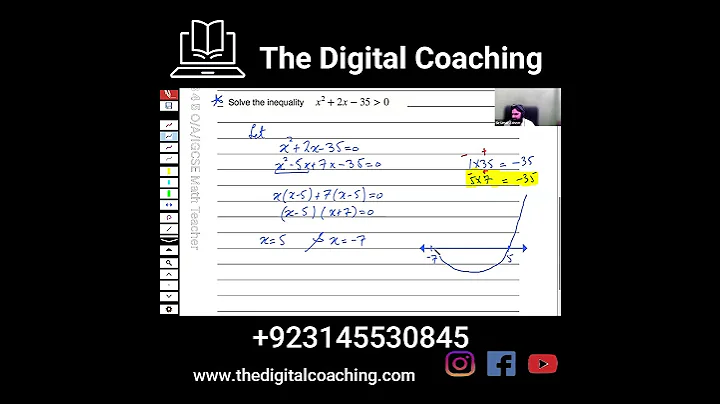 Quadratic Inequalities | AS Edexcel Math P1| The Digital Coaching