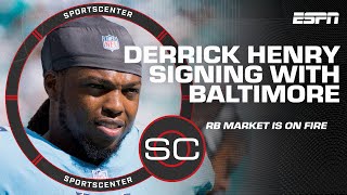 'A PERFECT FIT': Derrick Henry brings 'stability' to Lamar Jackson & Ravens - Hawkins | SportsCenter