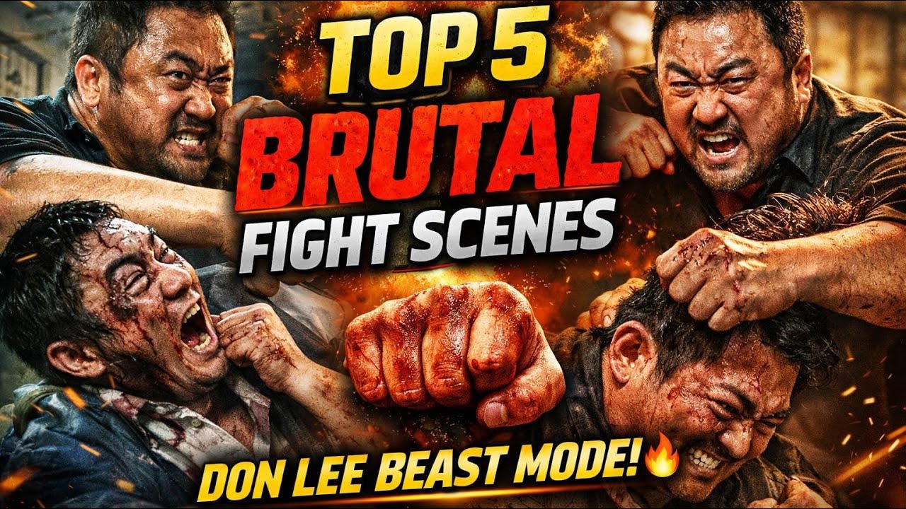 Ma Dong Seok Top 5 Brutal Fight Scenes | Don Lee Beast Mode