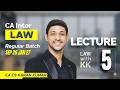CA Inter Law Regular Batch Lecture 05 Sep 26 Jan 27✅| CA Karan Kumar ❤️🥇| ICAI #cainter #caexams