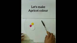 Apricot Colour Mixing Tutorial.   #artoftheday #colourmixing #art #colors  #youtubeshorts