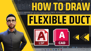 How to draw easily a flexible duct in AutoCAD 2023 using an AutoCAD Lisp