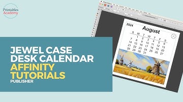Jewel Case Calendar Layout | Affinity Publisher Tutorial