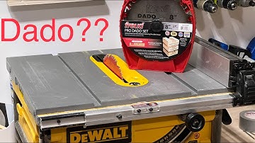Using a Dado blade on a Dewalt jobsite tablesaw - can it be done?!?