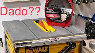 Using a Dado blade on a Dewalt jobsite tablesaw  can it be done?!?