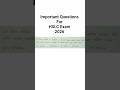 Important Questions For HSLC Exam #shorts