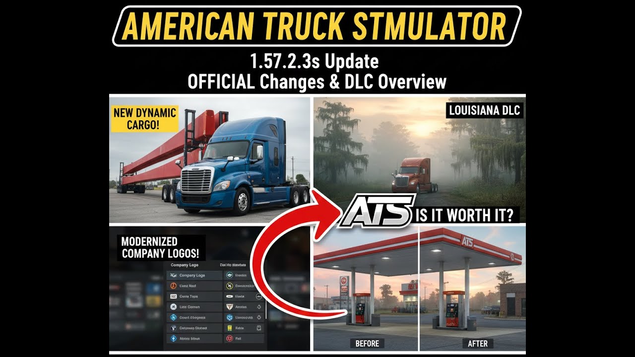 American Truck Simulator 1.57.2.3s Update - OFFICIAL Changes & DLC ...