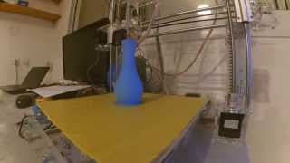 time lapse 3d printing of 10cm flower vase