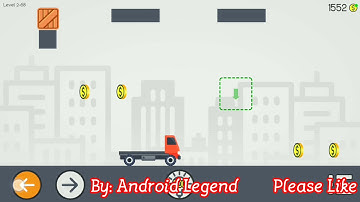 Brain Physic Level 2-68 Brain it on the wooden truck level 2-68 Android Solution
