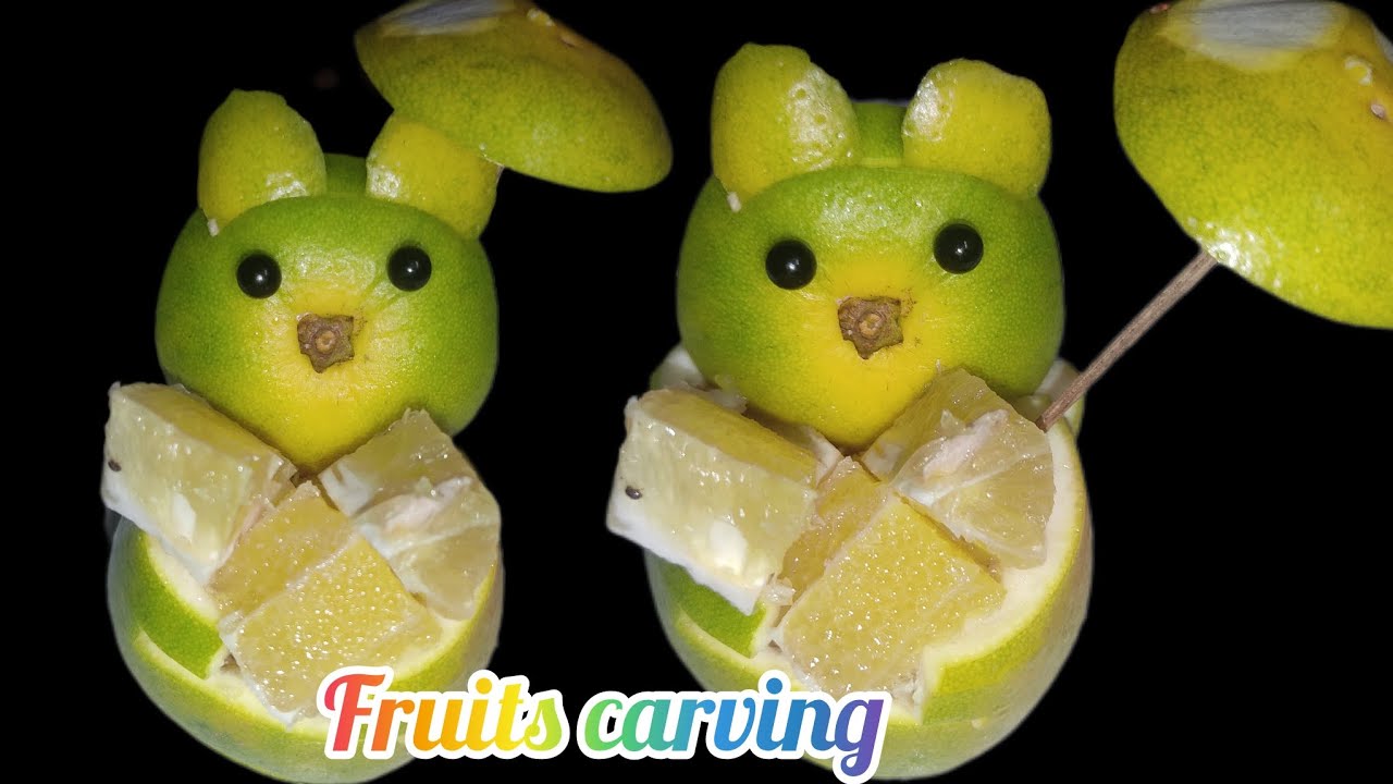 How to Make Orange Bear//Fruits carving//Fruits cutting//orange carving