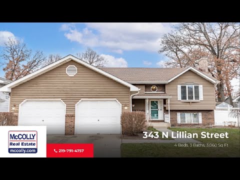 343 N Lillian Street, Griffith, IN home video tour