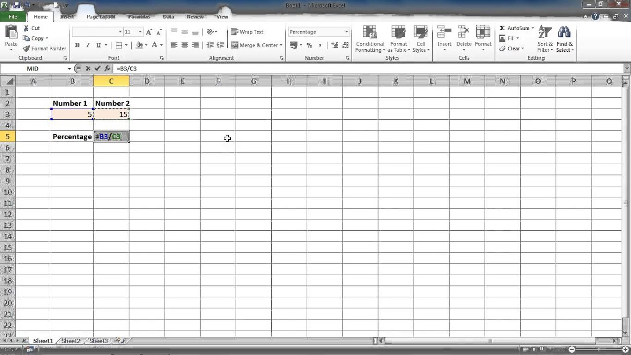 How to Find the Percentage of a Number from Another Number