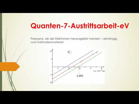 Video: Was ist die Funktion von Elektronenvolt?