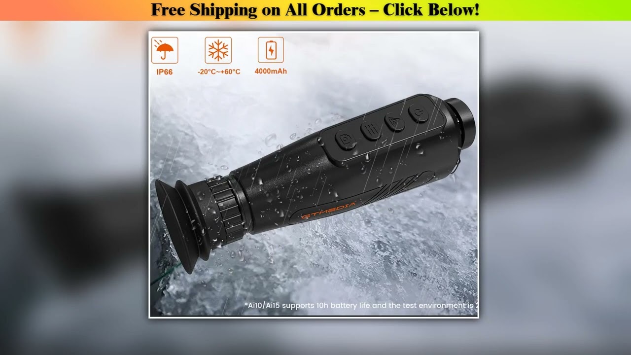 2025 New GTGUARD Ai15 Thermal Imaging Monocular IR Night Vision Goggles AI 384*288 Thermal Hunting