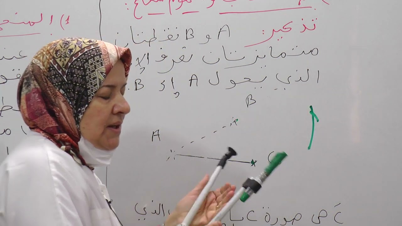 الانسحاب و مفهوم الشعاع *المقطع 4* / السنة الرابعة متوسط / الدرس1