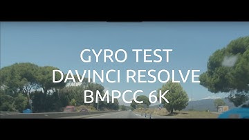 Gyro Stabilization Test (DaVinci Resolve and Black Magic Cinema Pocket Camera 6K)