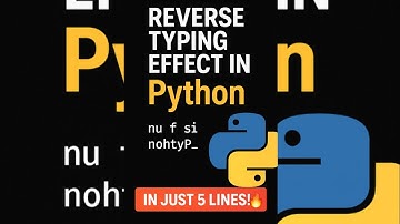 Reverse Typing Effect in Python 🔁 | Satisfying Code in Just 5 Lines! #shorts #python