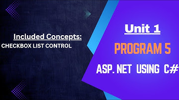 Unit:1 Program:5 ASP.NET using C#