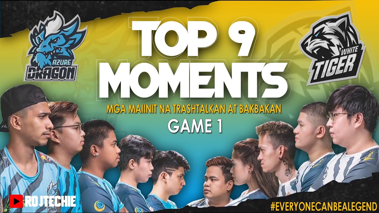 TOP 9 MOMENTS AT TRASHTALKAN NG AZURE DRAGON AT WHITE TIGER | ROJ TECHIE