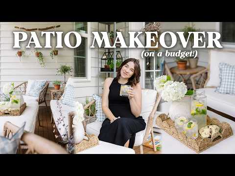 Small PATIO MAKEOVER | Beautiful Outdoor Decorating Ideas (DIY & Budget-Friendly!) 🍋